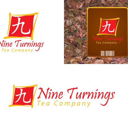 Tea Company logo: The Nine Turnings Tea Company Réalisé par Vikito