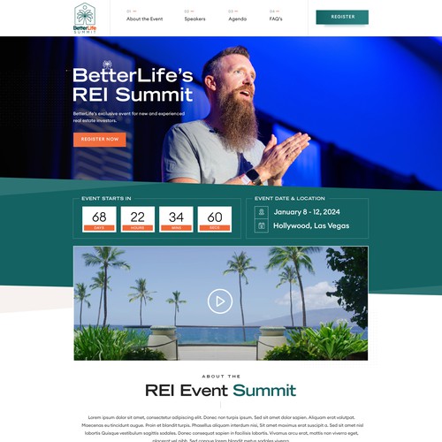 Event Website Design Needed for Wordpress Design by Deignerpro:D