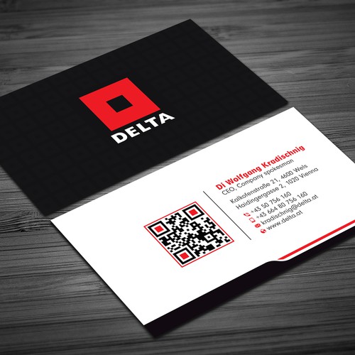 Design DELTA Business Card Relaunch por prosenjit_P