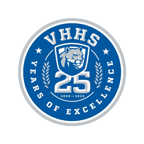 Logo for school's 25th year of excellence Design by Argim