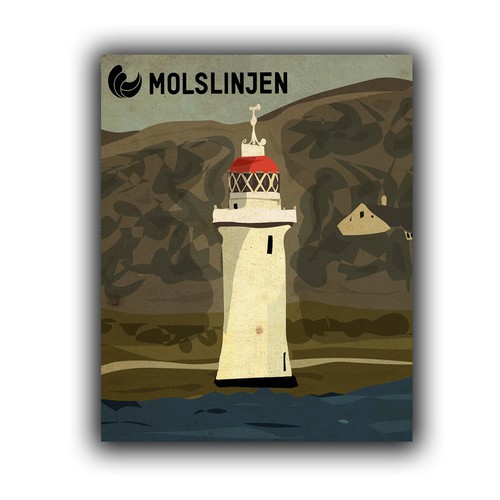 Multiple Winners - Classic and Classy Vintage Posters National Danish Ferry Company Ontwerp door ERosner