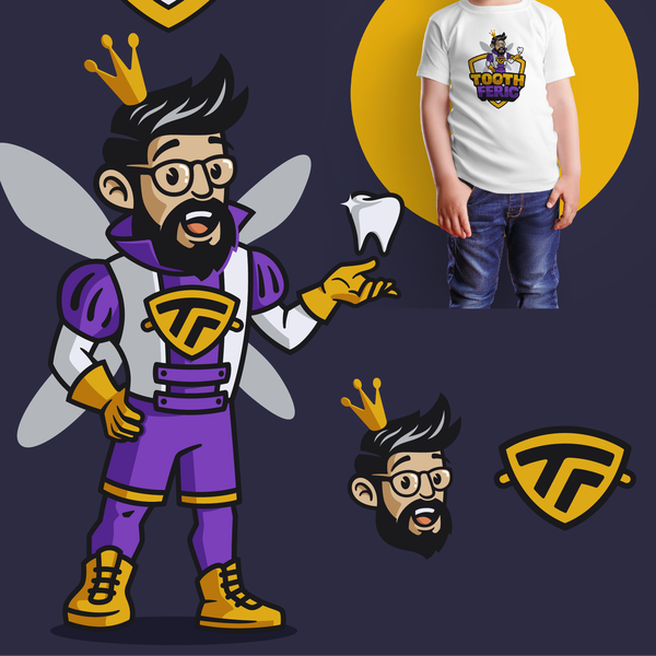 Diseño de pxlsm™ titulado "fairy logo character"