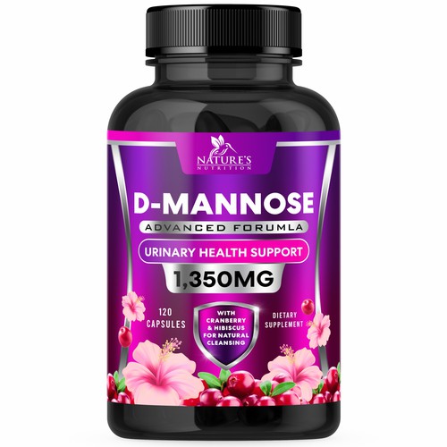 Colorful D-Mannose Design Needed for Nature's Nutrition Design réalisé par GenScythe