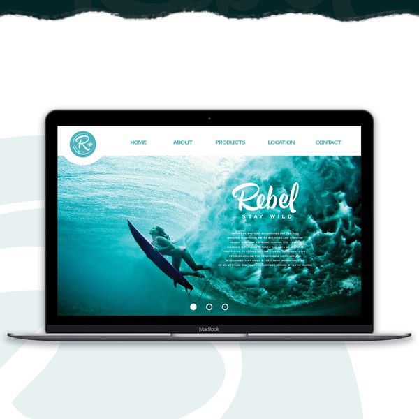 Bold logo for fashion apparel design surf