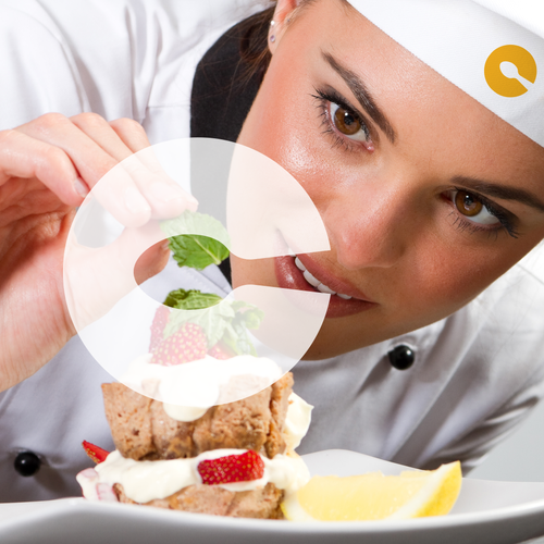 "CHEF": Food & Cooking Social Media Logo Design by Ponteresandco