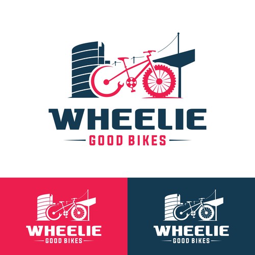 Wheelie good bikes logo design Logo design contest 99designs