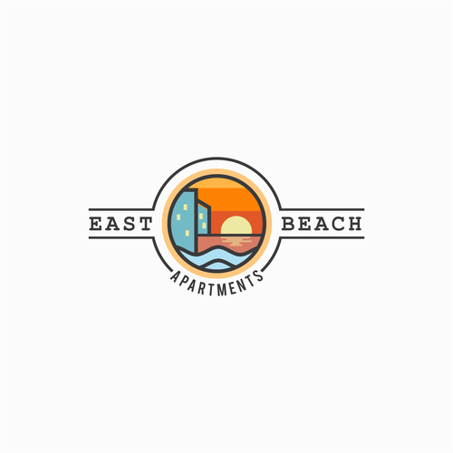 RETRO / Mid-Century - BEACHY APARTMENT LOGO - WE ALWAYS PICK A WINNER! Design by Dito.K