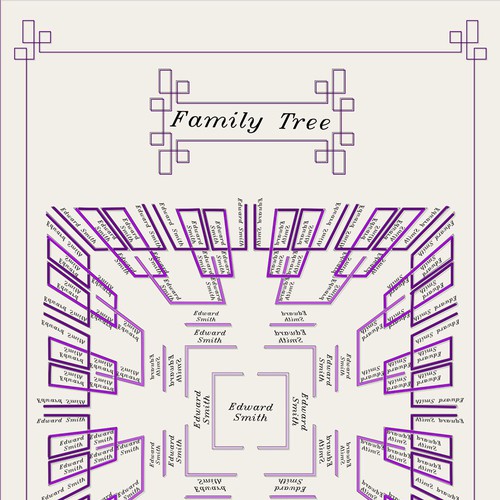 Design a unique and stylish way of showing the family tree Réalisé par GRAOGRAMAN