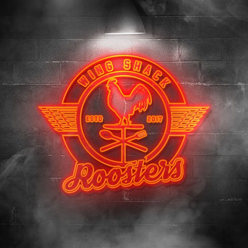 Diseño de Design a logo for "Roosters Wing Shack" de nina15™