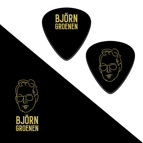 GUITAR PICK DESIGN PROFESSIONAL ARTIST Design by gilang_mitha