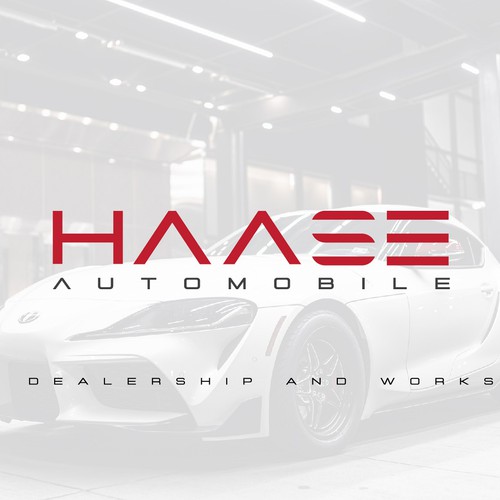 HAASE logo with additive "Automobile" Design von HARVAS