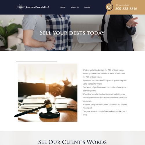 Debt Collection Website Design by Ilmash Network