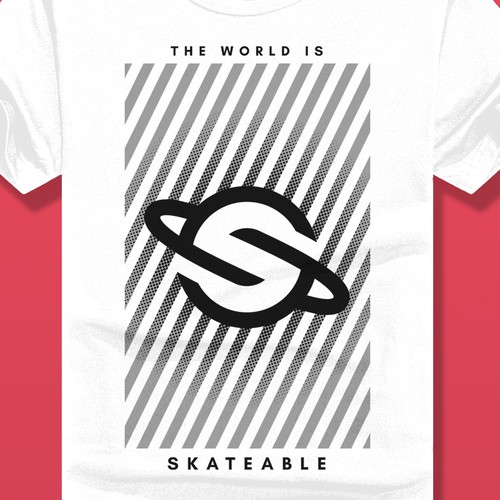 The World is Skateable ... and we need an awesome tee design Design réalisé par ScottTierneyCreative