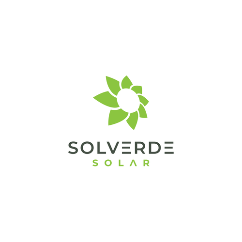 Clean logo for solar company Design by pung art