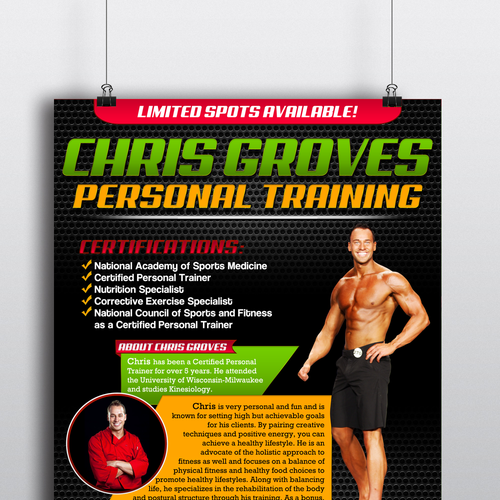 Personal trainer high end cliental, Postcard, flyer or print contest
