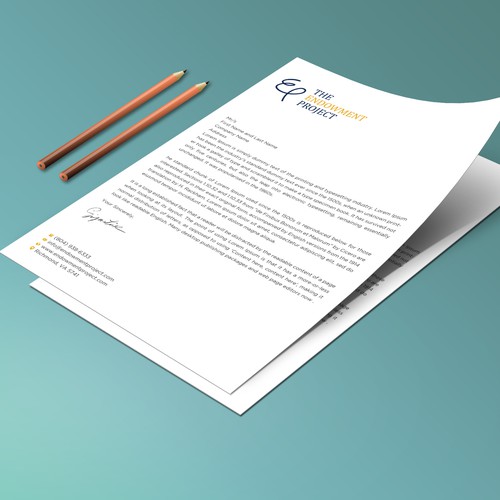 Clean, simple note design, The Endowment Project Design by prosenjit_P