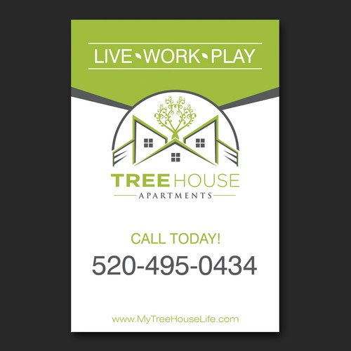 Treehouse Apartments Banner Design by 4j 8tang