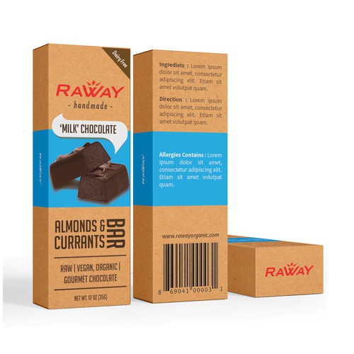 Raway Organic Chocolate needs a powerful, unique design. Design by syakuro