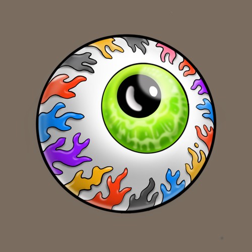 Techno Eyeball Design Design by Abrahamnaji