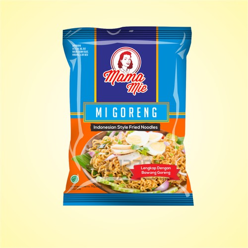 Create  an eyecatching label design for Mama Mie Instant Noodles Diseño de nedzvolution