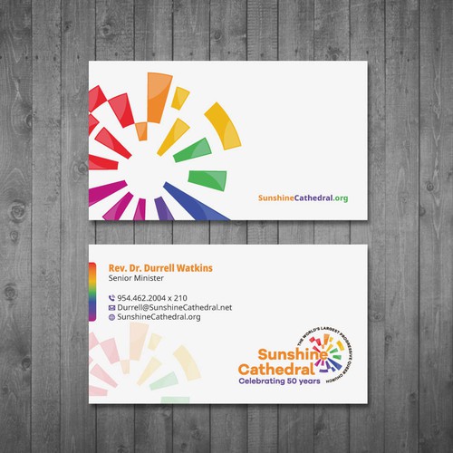 Business Card for Growing Progressing LGBTQ Church Design by Tcmenk