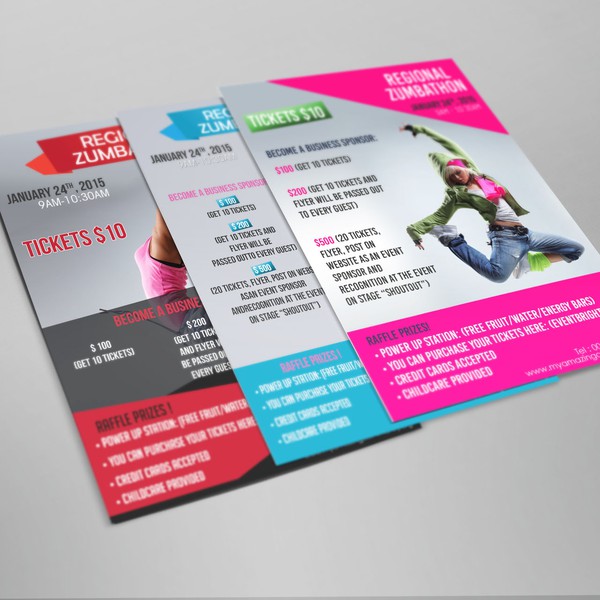 Zumbathon Flyer For A Non Profit Org