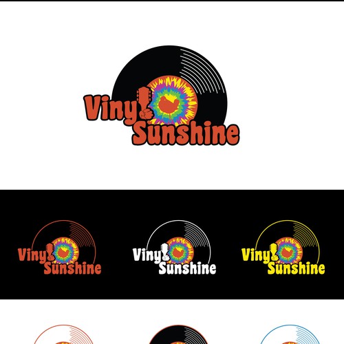 Vinyl Sunshine needs an uplifting retro, 60s/70s BAND logo Design by Kristina2-d