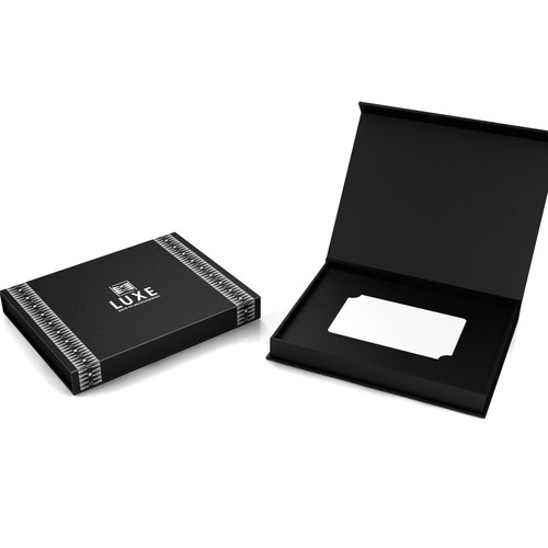 Design a box for all LUXE members cards. This card is recieved and used by all Luxe members. Design by buds78