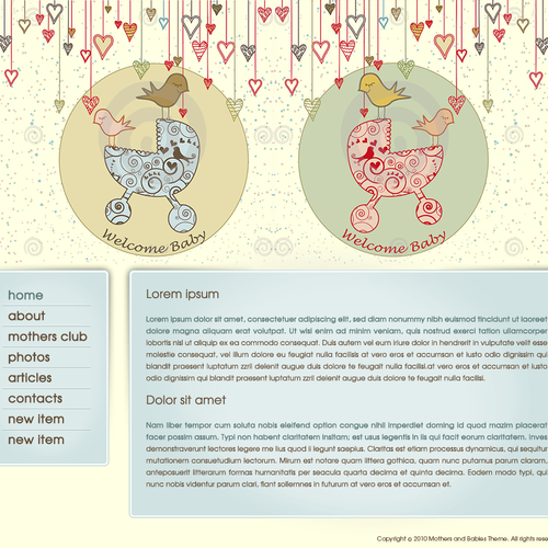 1-3 Page Website Template Design von A&V