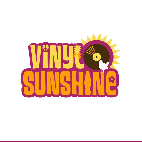 Vinyl Sunshine needs an uplifting retro, 60s/70s BAND logo Design by tgolub