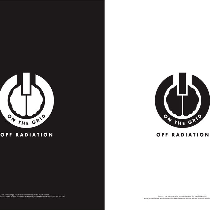 Environmental awareness campaign logo: ON The Grid / OFF Radiation ...