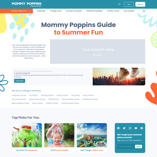 Guide Page for Leading Travel and Culture Website Design by Ivan Fresh