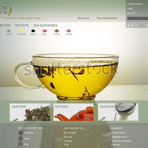 Proposta di design per un contest della categoria Design di sito web realizzata da Padoulouz