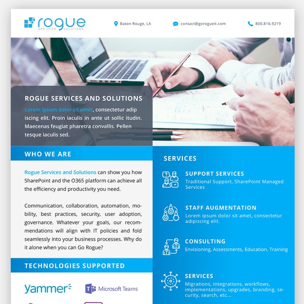 Design by Jdr1992 titled "Onepager"