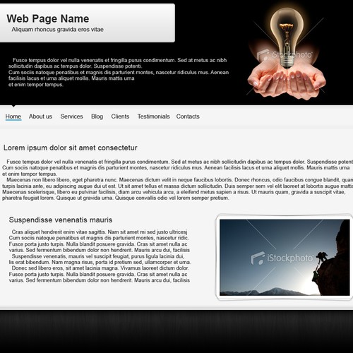 1-3 Page Website Template Design von kpp0209