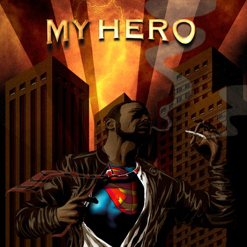 Design Create a Superhero graphic novel cover for a dramatic novel di buzzart