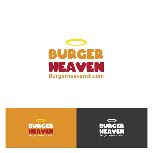 Burger Heaven high quality food logo for main building signage Réalisé par Arfian Huda