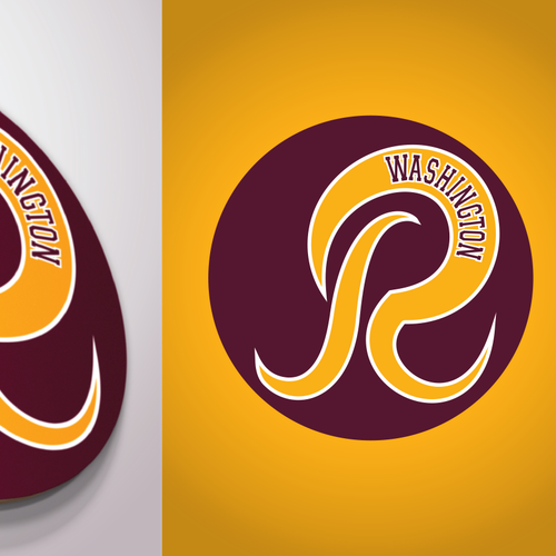 Community Contest: Rebrand the Washington Redskins  Design by Michael Fogarty