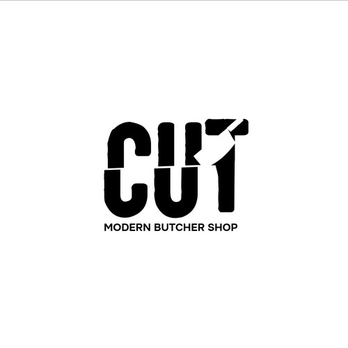 Design creative modern butcher shop logo and slogan Design by IgnacioTaquias