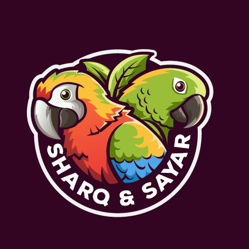 Logo for my Two Birds (Macaw & Yellow Naped Amazon) Design by wcosta design