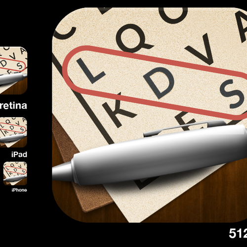 iOS Icon: LDS Word Search game Design by fancymichael