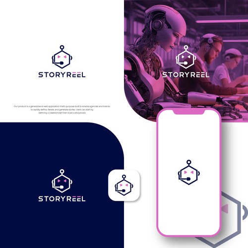 Generative AI storytelling service for creative agencies and brands Design by pixelamazers