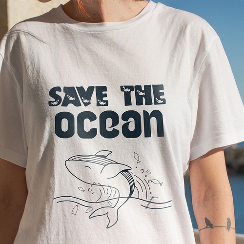 SAVE THE OCEAN OR SAVE THE OCEANS Design by Drewmahadi