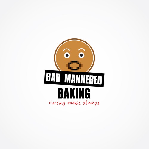 Need a fucking cool logo for Bad Mannered Baking - a swearing cookie stamp company Design by Moonlit Fox