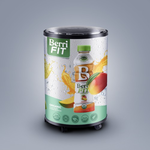 Branded Beverage Cooler Design by sougatacreative