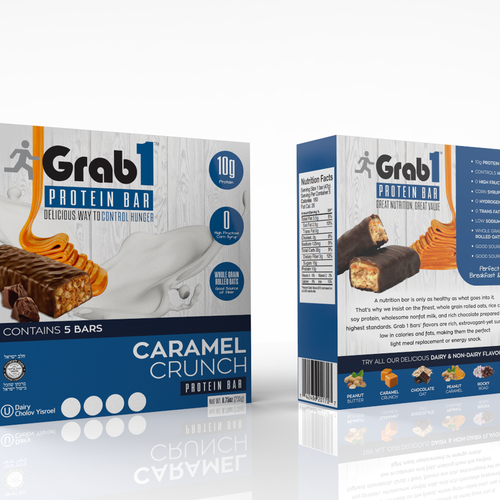 New box design fro Protein bars Design by Thebestbydesign