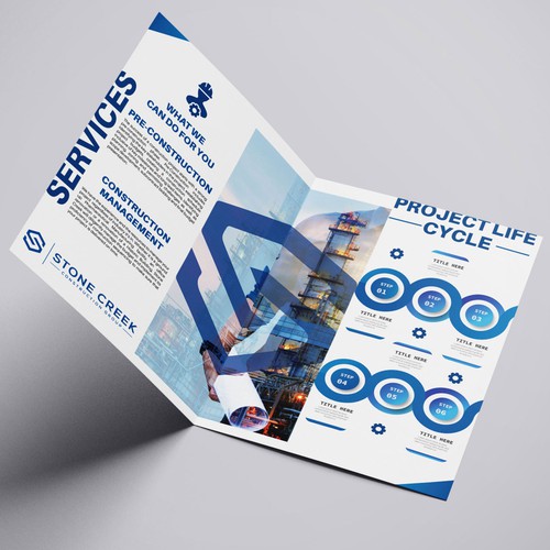 Brochure for Construction Company Design by Saddam Hosen