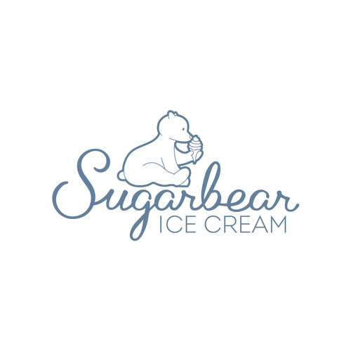 Create a vintage, monochromatic bear logo for Sugarbear Ice Cream! Design by KelvinH