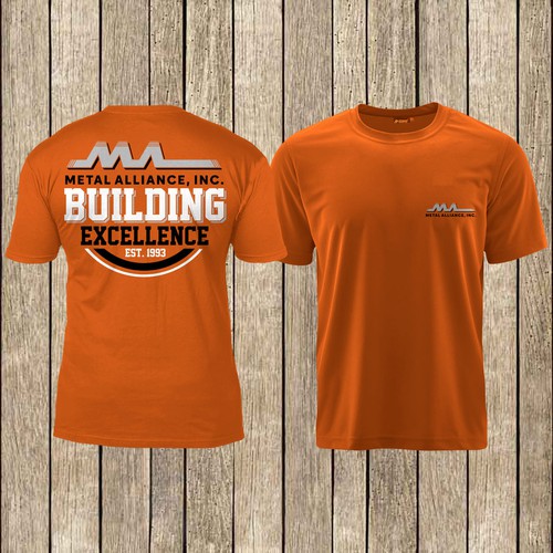 T-shirt design for high quality construction company Design by kenzi'22