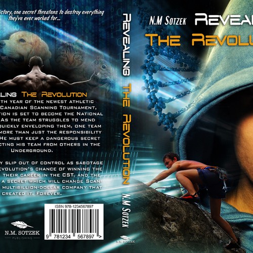 Design an awesome cover for Science/sports-fiction novel 'Revealing the Revolution' Design by FalaBogu